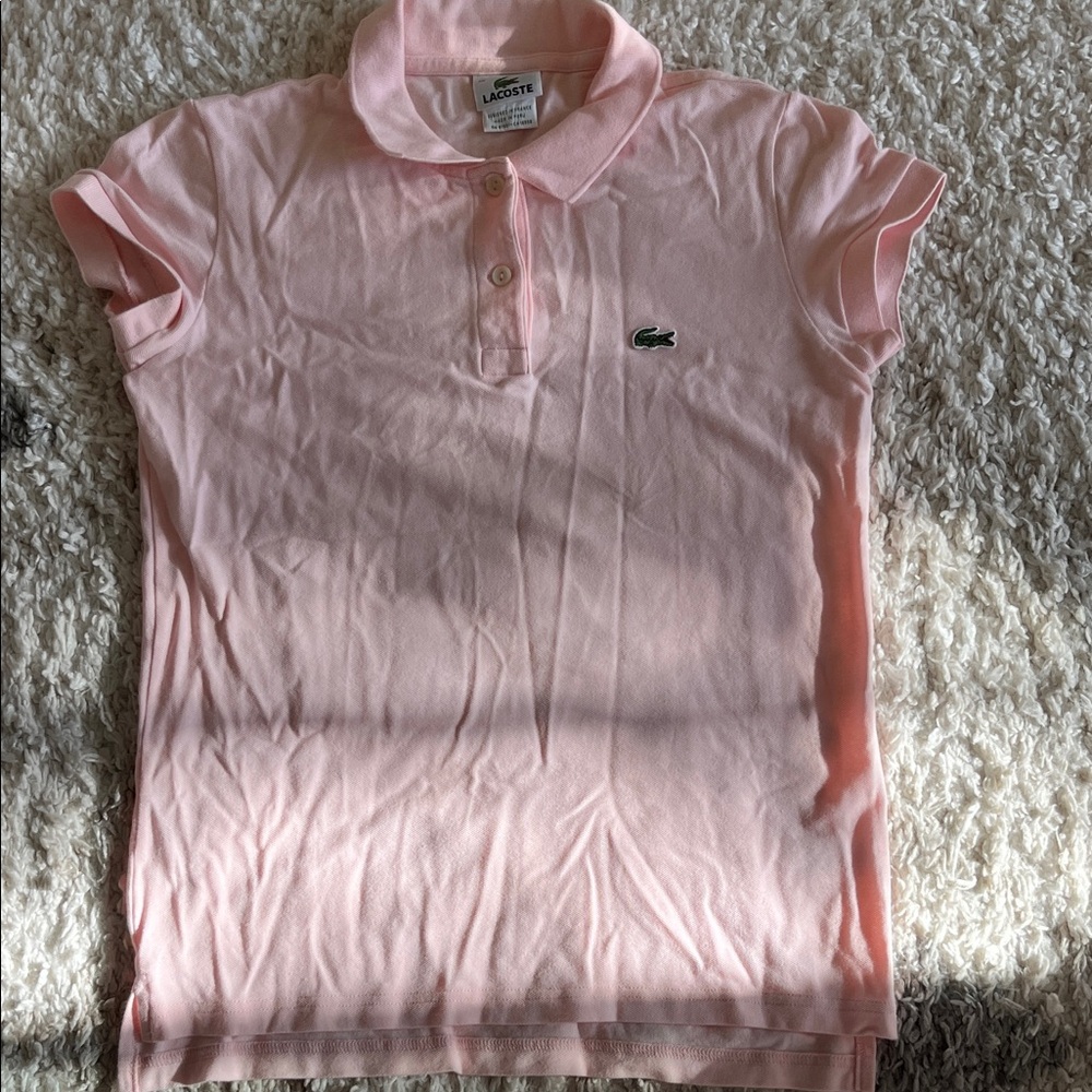 Lacoste Light Pink Polo Tee